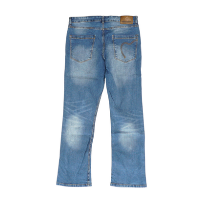 Blue Plus Size Bootcut Jeans