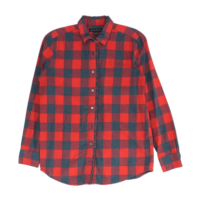 Red Check Button Down