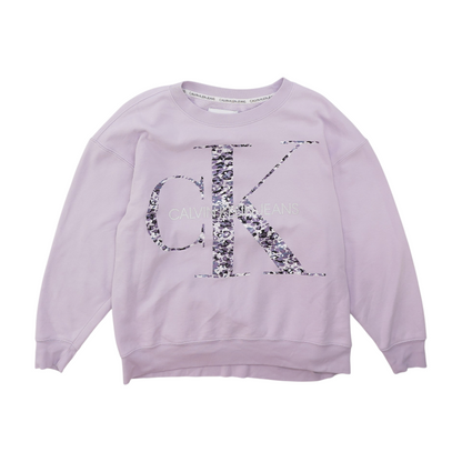 Lavender Solid Sweatshirt Pullover