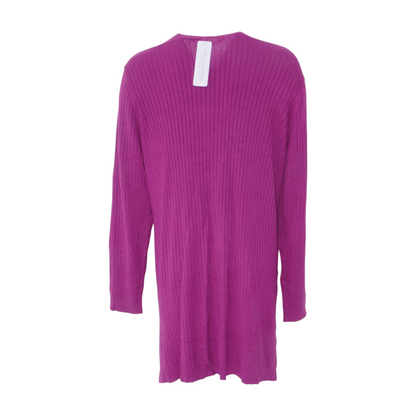 Magenta Cardigan Sweater