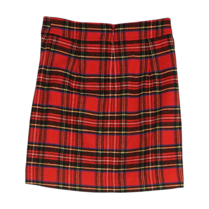 Red Plaid Mini Skirt