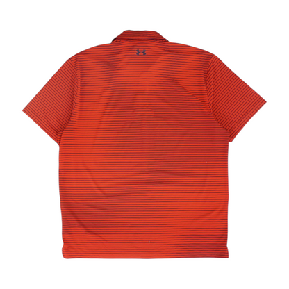 Red Striped Short Sleeve Polo