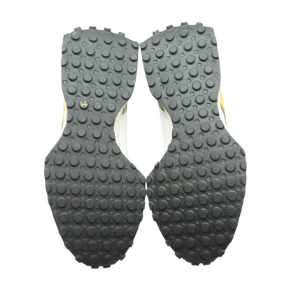 327 White Yellow Olive Low-Top Athletic Shoes