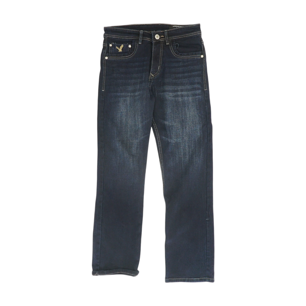 Navy Straight Jeans