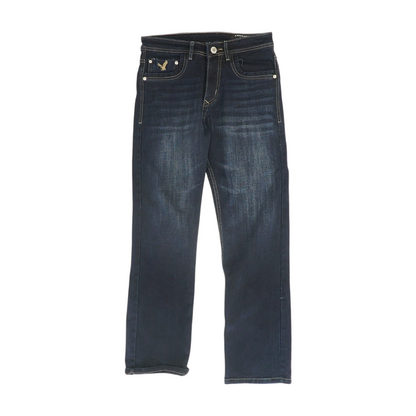 Navy Straight Jeans