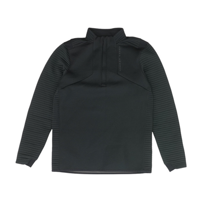 Black Polka Dot 1/4 Zip Pullover