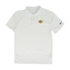 White LA Lakers Solid Short Sleeve Polo