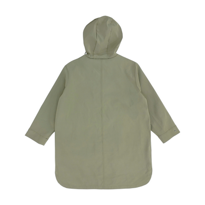 Green Solid Rain Coat