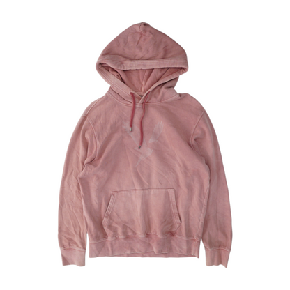 Pink Solid Hoodie Pullover
