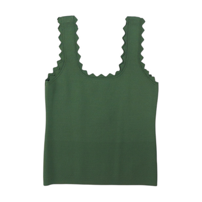 Green Cropped Blouse