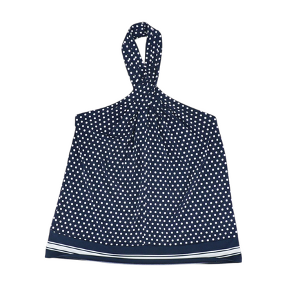 Navy Polka Dot Blouse