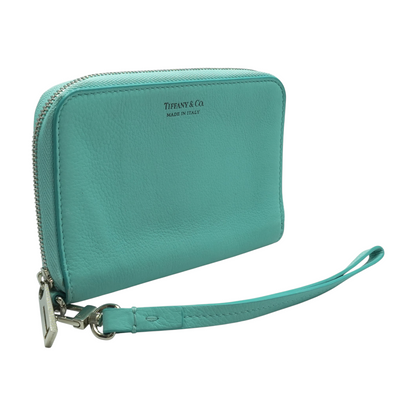 Leather Zip Around Wristlet