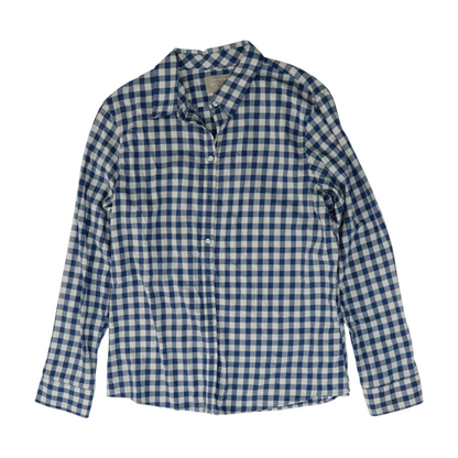 Blue Check Button Down