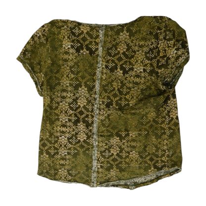 Green Print Blouse