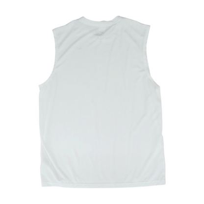 White Solid Active Tank
