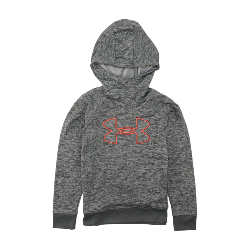 Gray Solid Hoodie Pullover