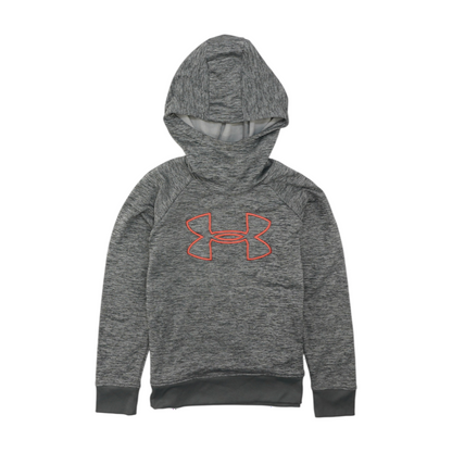 Gray Solid Hoodie Pullover