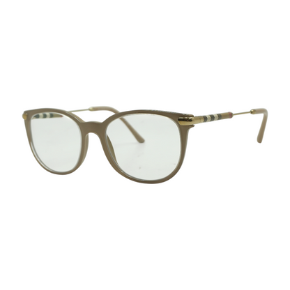 Beige Round Prescription Eyewear