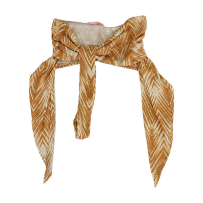 Brown Tie Dye Sleeveless Blouse