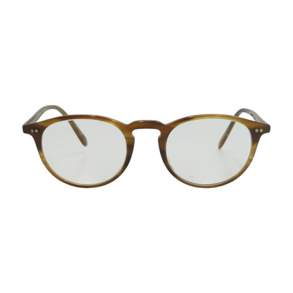Brown Riley R Round Prescription Eyewear