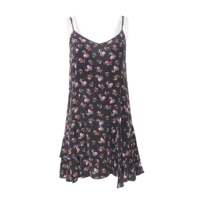 Black Floral Mini Dress
