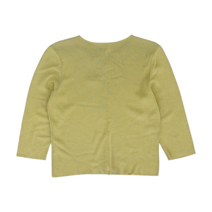 Green Petite Cardigan Sweater