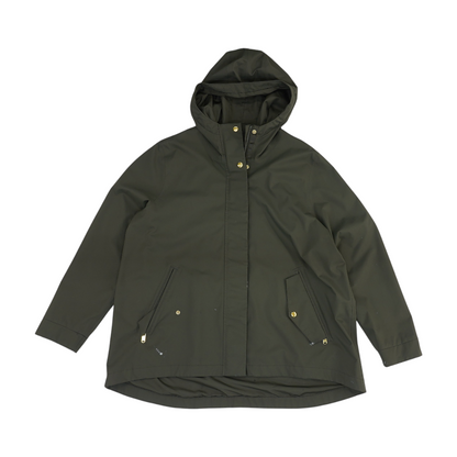 Green Solid Rain Jacket