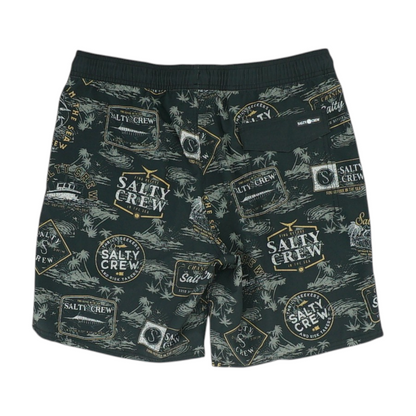 Black Print Swim Bottom