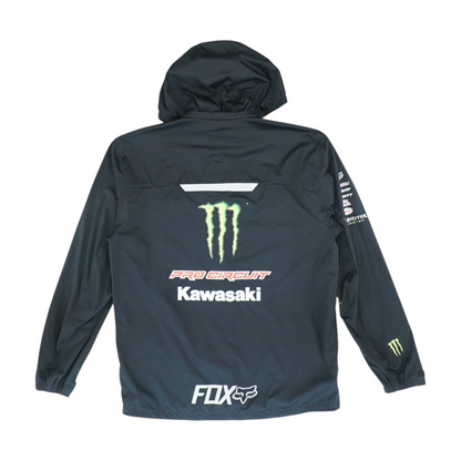Black Solid Rain Jacket