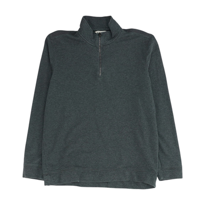 Calvin Klein Gray Solid 1/4 Zip Pullover – Image 1