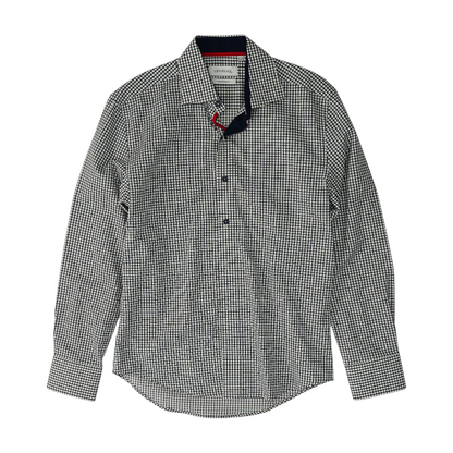 Black Check Long Sleeve Button Down