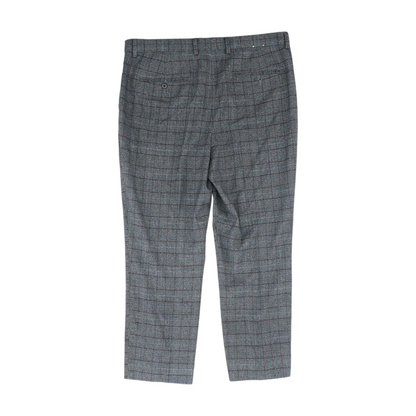 Charcoal Plaid Slim Pants