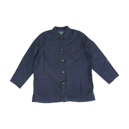 Navy Button Down
