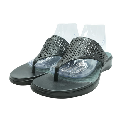 Black Wedged Sandals