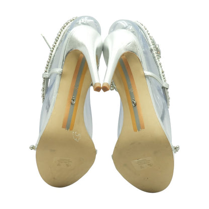 Silver Stiletto Heels