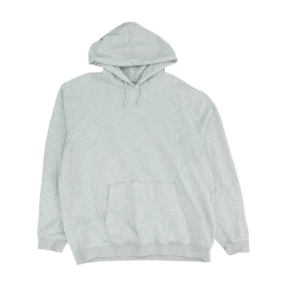 Gray Solid Hoodie Pullover