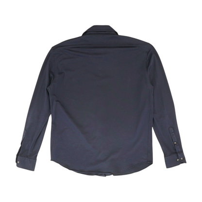 Navy Solid Long Sleeve Button Down