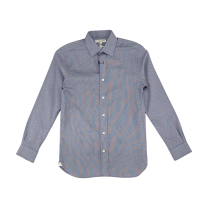 Blue Print Long Sleeve Button Down