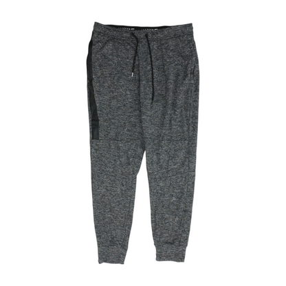 Black Abstract Tapered Pants