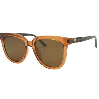 Brown Lakey Square Sunglasses