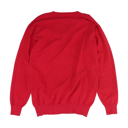 Vintage Red Tall Solid Pullover Sweater