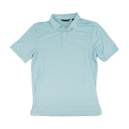 Blue Striped Short Sleeve Polo