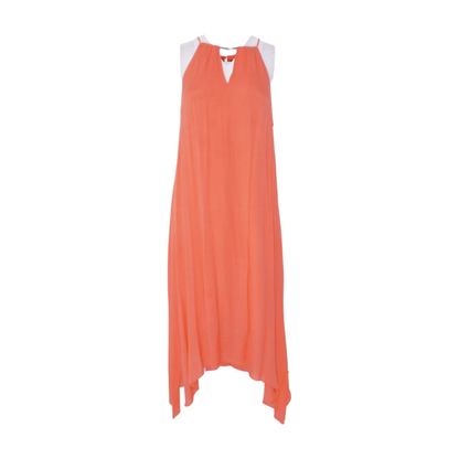 Coral Midi Dress