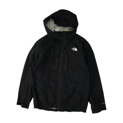 Black Solid Rain Jacket