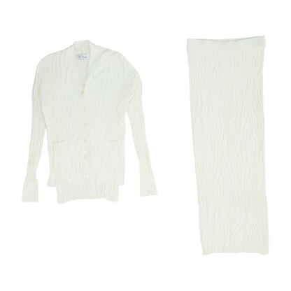 Ivory Solid Skirt Set