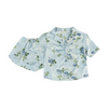 Blue Floral Pajama Set