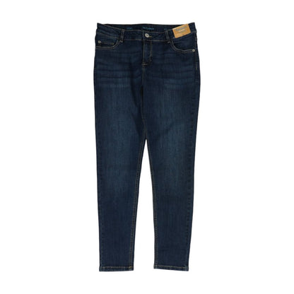Blue Solid Skinny Jeans