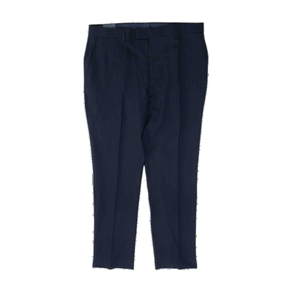 Navy Striped Slim Pants
