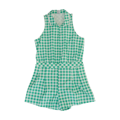 Green Check Romper