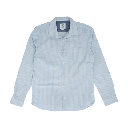 Blue Striped Long Sleeve Button Down
